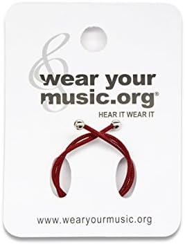 Rock Star Red Guitar String Ring - Size: 8