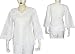 Womens Dress Cotton Long Sleeve Top Blouse Chikan Embroidery Size XS (ctop390)
