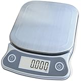 EatSmart Precision Elite Digital Kitchen Scale - 15 lb. Capacity, UltraBright Display and Stainless Steel Platform