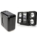 TeckNet Extra Power Portable Folding Speakers For iPod Video, Touch, Classic, Nano(1G, 2G, 3G,4G), Mini, Shuffle, iPhone and all other MP3 and MP4 Players(Included 3 Pin UK Power Adaptor)