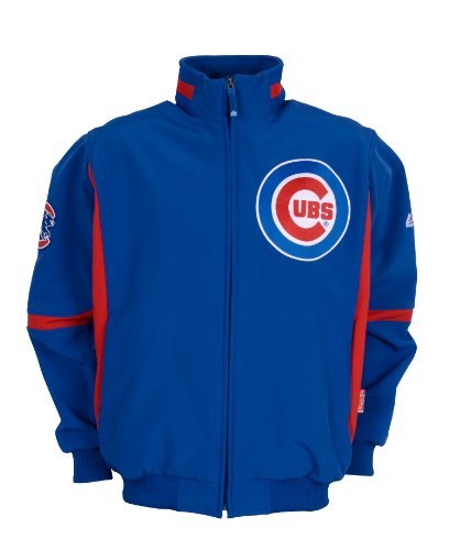 MLB Chicago Cubs Adult Long Sleeve Therma Base Premier Jacket, Medium