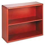 10700 Series Wood Bookcase, 2 Shelves, Henna Cherry, 36w x 13-1/8d x 29-5/8h