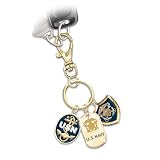 U.S. Navy 24K Gold-Plated Collector Key Chain: Show Your Pride by The Bradford Exchange