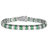 WILLOW XPRESS: *ADRIENNE EMERALD CZ RONDELLE BRACELET*