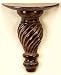 Beautiful Swirl Wooden WALL BRACKET Sconce 13"H x 10"W