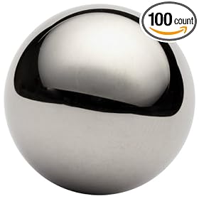 Chromium Steel Grade 24 Metal Ball 3/8" Diameter (Pack of 100)