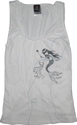 Emily the Strange juniors women's mermaid tank shirt White