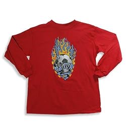 Mis Tee V-Us - Boys Long Sleeve Tee, Red