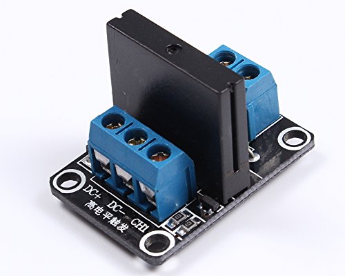Icstation 5V 1 Channel SSR Solid State Relay Board Power Switch High Level Trigger for Arduino UNO Raspberry Pi ARM