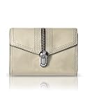 Francesco Biasia Good Girl - Calfskin Buckle French Purse Wallet Polar