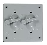 Ace Double Gang Toggle Cover (3212289)