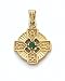 14K Celtic Cross w/Syn Emer - GH15158