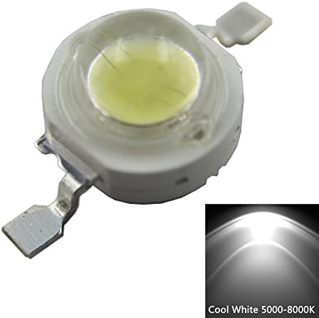 LUXINT 20pcs 1w High power Led Beads Warm White/Pure White/Cool white 80-90LM 350mA for Led Bulbs Lamps (Cool White)
