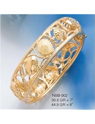 Bangels 14K Gold Medium Sealife Bangle & 17mm