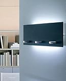 Piko 3 wall sconce - mirror, 3 X 50W halogen and 1 X 36W fluorescent, 220 - 240V (for use in Australia, Europe, Hong Kong etc.)