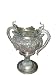 Huge Intricately Carved Silver Finish Brass Planter