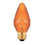 Bulbrite 40F15A 40W Fiesta Style Chandelier Bulb, Medium Base, Amber