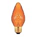 Bulbrite 40F15A 40W Fiesta Style Chandelier Bulb, Medium Base, Amber