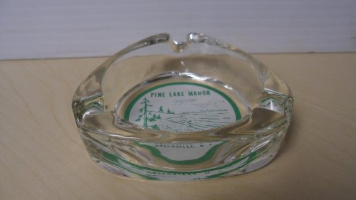 Detail image Pine Lake Manor 50's 60's Ashtray Approx. 3 1/2 inches across/wide Collectible (Glass)