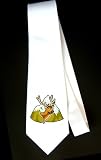 Party Decoration Necktie with head, mountain, deer, rack, antler