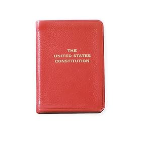 United States Mini Constitution, Genuine Leather, 2-3/4