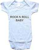 ROCK N ROLL BABY - White, Blue or Pink Onesie / Baby T-shirt