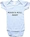 ROCK N ROLL BABY - White, Blue or Pink Onesie / Baby T-shirt