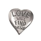 Love Will Find A Way Pewter Pocket Compass