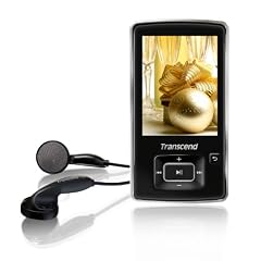 Transcend MP3-/Video-Player 4GB (6,1 cm (2,4 Zoll) Display, USB 2.0, microSDHC Slot) schwarz