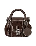 Buti Dark Brown Suede and Leather Tote Bag