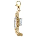 14K Yellow Gold Diamond Gondola Charm