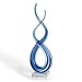 Badash Murano Style  Deep Blue Sea Art Glass Centerpiece h20