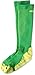 2XU Men's Performance Compression Run Sock, Fern Green/Lime Green, Small