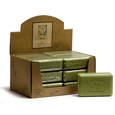 Case of 12 bars Pre de Provence 250g 72% Olive Oil - Unscented Shea Butter Enriched Triple Milled Soap