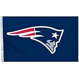 NFL New England Patriots Logo Flag with Grommets, 3 x 5-Foot