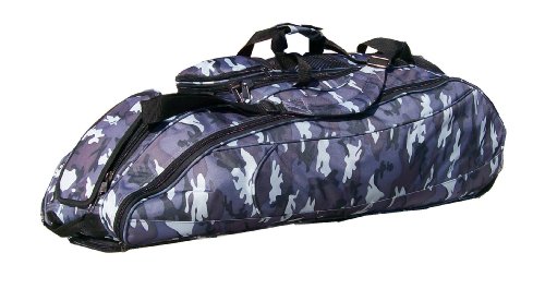 Gray Camouflage Cobra Softball Baseball Bat Equipment Roller Bag