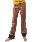 Printed Plaid Pant w/ Rollup Cuff & Lurex Embroidery by Rocawear