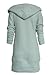 CA Fashion Women's Long Top Hoodie Kint Sweater Knitwear Hooded