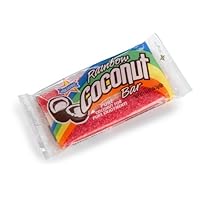 Atkinson Candy Company, Rainbow Coconut Bars, 1.65-Ounce Bars (Pack of 24)