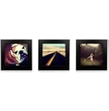 Natural Wood, 4x4 Square Photo Frame (3, Black)