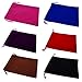 Pack of 6 Color Soft Velvet Pouches with Drawstrings for Jewelry Gift Packaging, 15x20cm