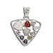 Sterling Silver Peridot, Rainbow Moonstone, Garnet, Labradorite, Amethyst, Iolite, and Citrine Pendant by Sajen