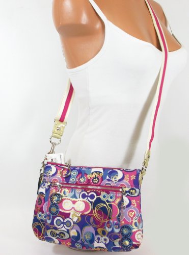 Discount Coach Poppy Pop C Swingpack Crossbody Messenger Bag Purse 46443 Multi