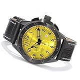 Android Men's Stealth Chronograph Black Ionic-Plated Case Strap Watch AD445BY - Yellow