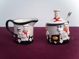 Chef Cream and Sugar Set with Mini Spoon