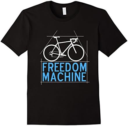 Men's FREEDOM IS CYCLING Bike Free Machine Open Road Biking Large Black