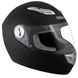 DOT Advance Matte Black Full Face Motorcycle Helmet - Size : XL