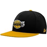 New Era Los Angeles Lakers Black-Gold 59FIFTY Flat Bill Fitted Hat (6 7/8)