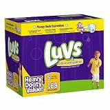 41sKz0k2N3L. SL160  Luvs Luvs Ultra Leakguards Diapers, Size 5, 27+ lbs 168 ct (Quantity of 1)