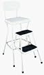 CHAIR/STEP STOOL (Cosco Import 11-118-WHT)